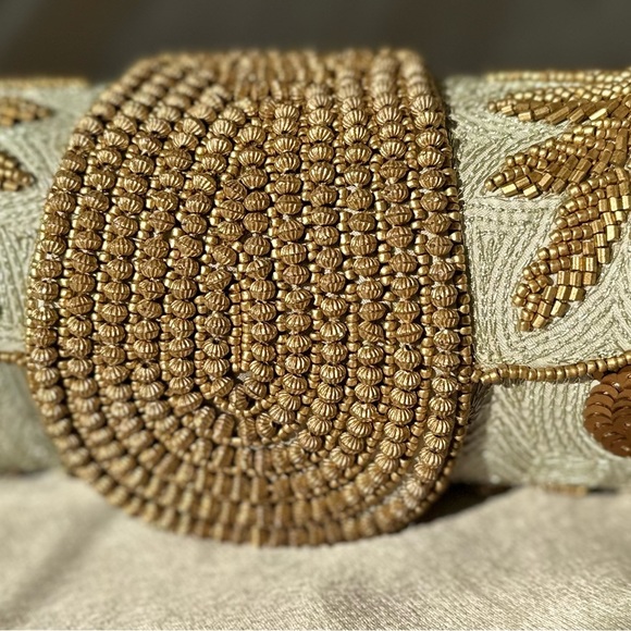 David Jeffrey hand beaded tube clutch BNWT - Picture 5 of 9